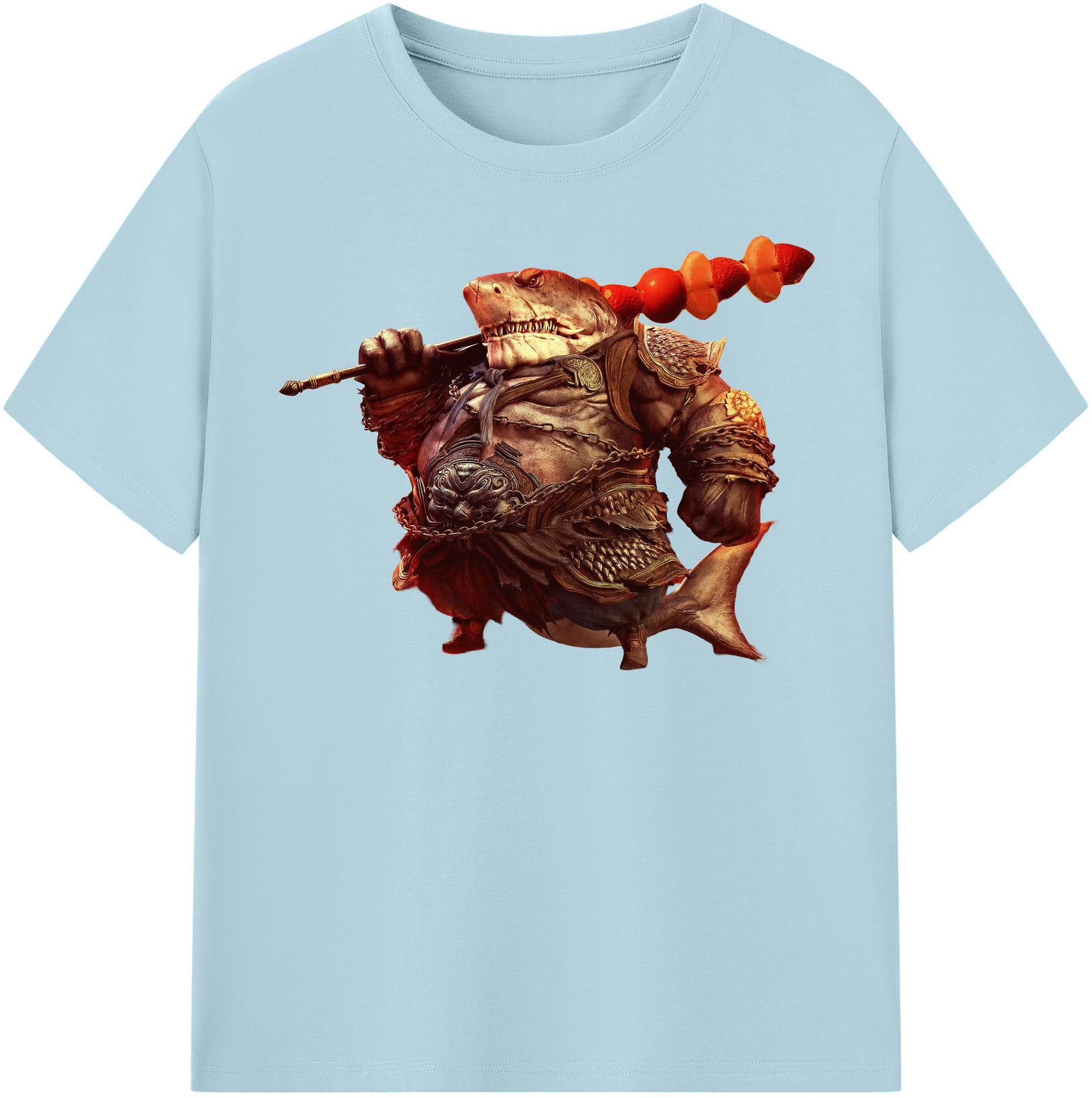 （画像用） Ne Zha 2 ナタ 魔童の大暴れ 綿100％半袖Tシャツ（フロントプリント）